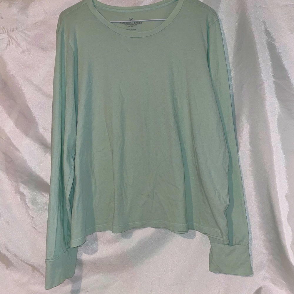 Light teal American Eagle long sleeve
top!
